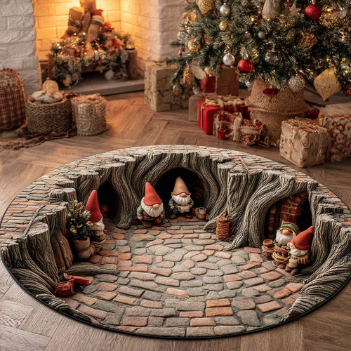 Gnome Cave Hearth Round Carpet NCU0XD2026