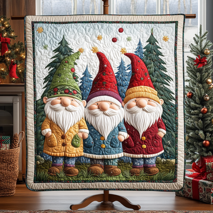 Gnome Cheer Quilted Blanket NCU0VH1247