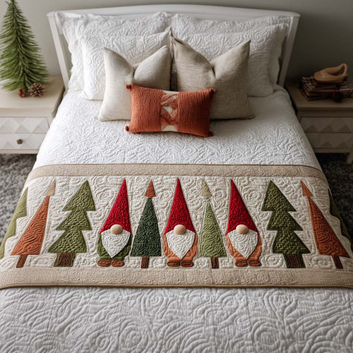 Gnome Forest Quilted Bed Runner NCU0NT9788