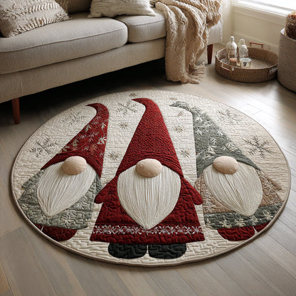 Gnome Friends Quilted Round Mat NCU0HH270