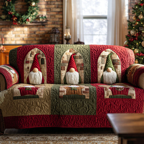 Gnome Gathering Quilted Sofa Cover NCU0TV1128