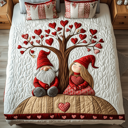 Gnome Harmony 3-Piece Quilted Bedding Set NCU0TH2488
