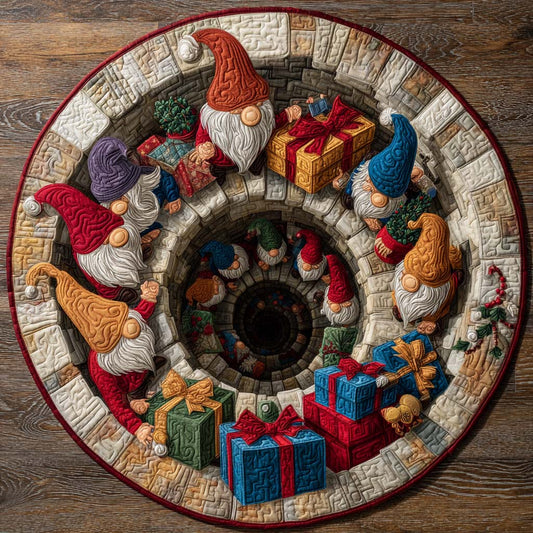 Gnome Passage Quilted Round Mat NCU0XD1121