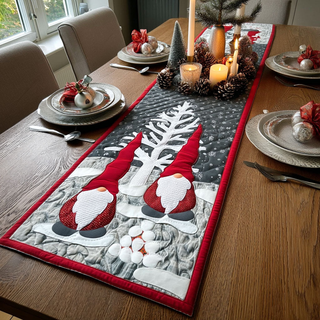 Gnome Solstice Quilted Table Runner NCU0TV290