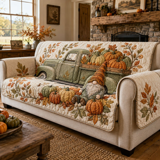 Gnome Truck Quilted Sofa Cover NCU0VL3761