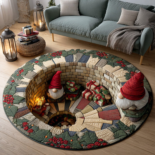 Gnome Under Lights Round Carpet NCU0TD1284