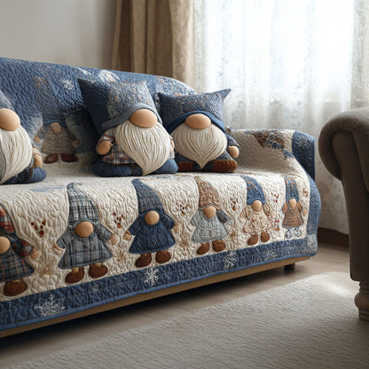 Gnome Village Quilted Sofa Cover NCU0PT10471