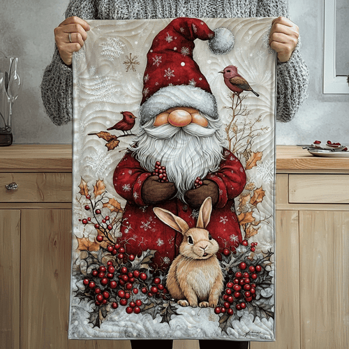 Gnome Winter Delight Quilted Table Runner NCU0TL1574