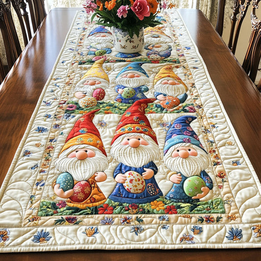 Gnome World Quilted Table Runner NCU0NT3243