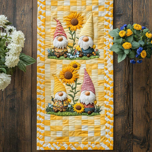 Gnome in Autumn Quilted Table Runner NCU0NT9129