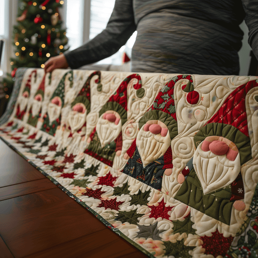 Gnomes of the Season Quilted Table Runner NCU0TH1150