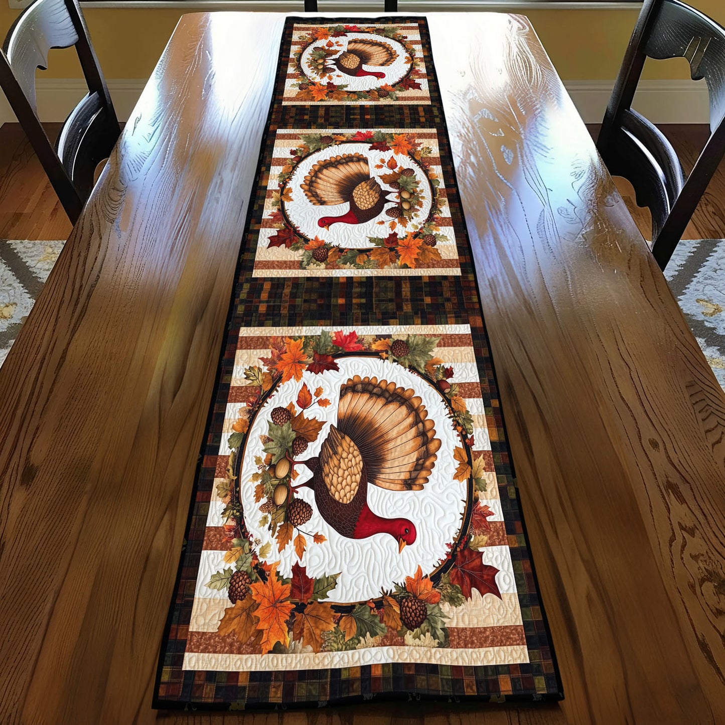 Gobble Gathering Quilted Table Runner NCU0PT880