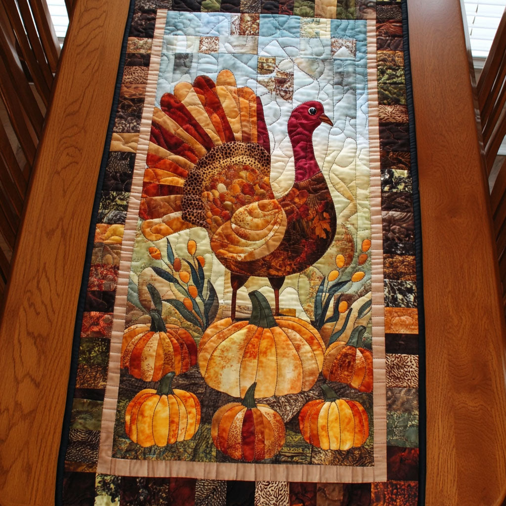 Gobble Gobble Quilted Table Runner NCU0PT662