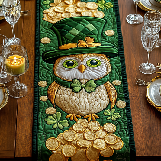 Gold Harvest Quilted Table Runner NCU0VH2548