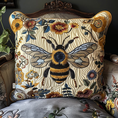 Golden Bee Quilted Pillowcase NCU0TH62