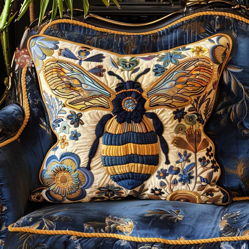 Golden Bee Quilted Pillow Case NCU0NT012