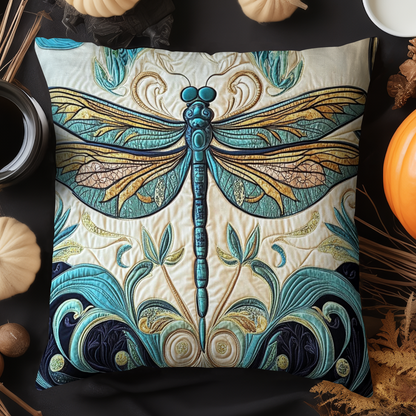 Golden Dragonfly Quilted Pillow Case NCU0NT3647