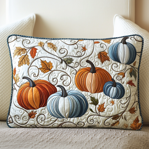 Golden Pumpkin Days Quilted Bedding Pillow Case NCU0NT8857