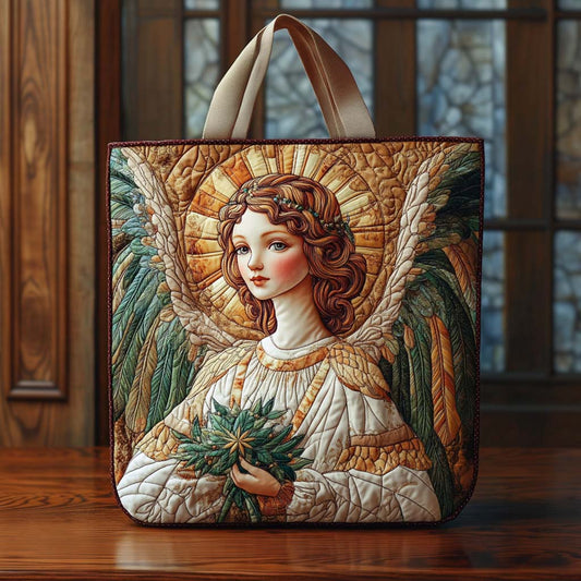 Golden Angel Dawn Quilted Tote Bag NCU0XD649