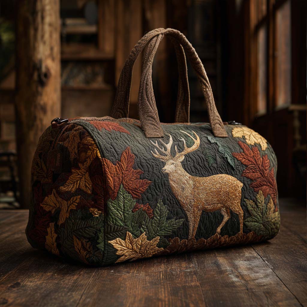 Golden Antlers Quilted Duffle Bag NCU0NT10453