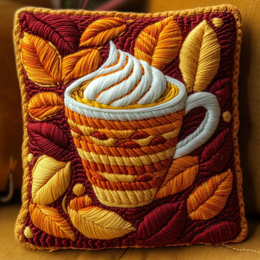 Golden Autumn Latte Quilted Pillow Case NCU0DV975