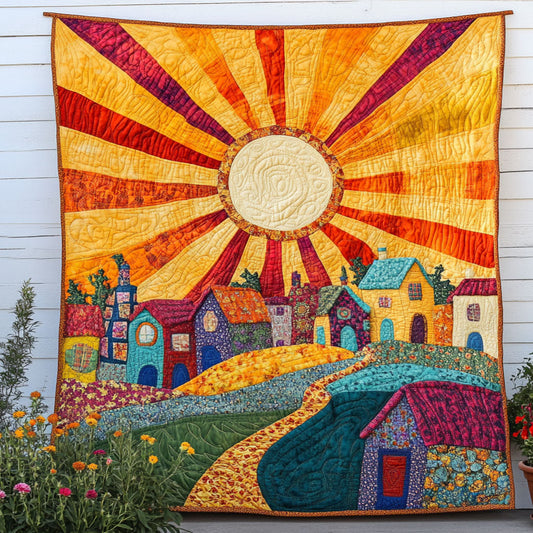 Golden Awakening Quilted Blanket NCU0NT7124