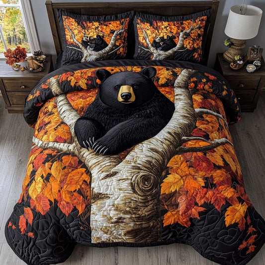 Golden Bear 3-Piece Quilted Bedding Set NCU0NT8651