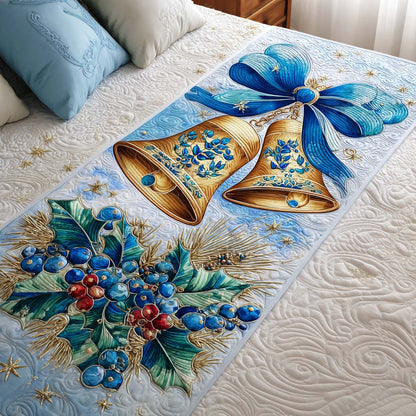 Golden Bells Quilted Bed Runner NCU0NT10296