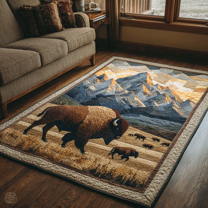 Golden Bison Area Rug NCU0DK10512