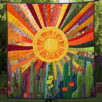 Golden Bloom Quilted Blanket NCU0NT5114