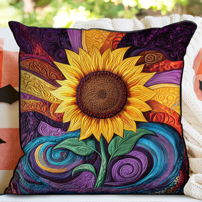 Golden Bloom Quilted Pillow Case NCU0DK4513