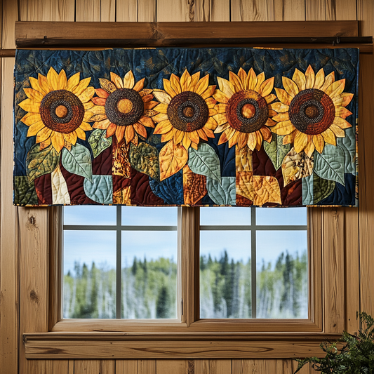 Golden Bloom Quilted Valance NCU0DK3898