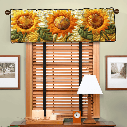 Golden Bloom Quilted Valance NCU0DV3497