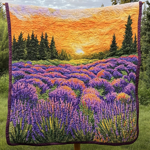 Golden Bloomfield Quilted Blanket NCU0NT6747