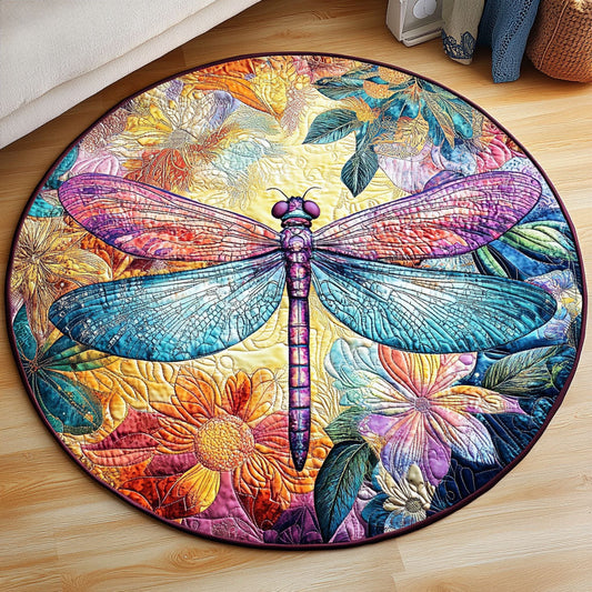 Golden Breeze Quilted Round Mat NCU0NT5046