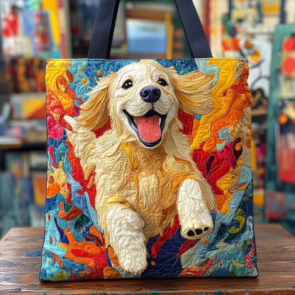 Golden Burst of Joy Quilted Tote Bag NCU0XD1193