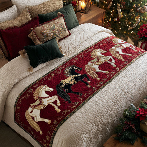 Golden Carousel Quilted Bed Runner NCU0TV1207