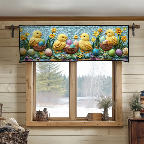 Golden Chicks Quilted Valance NCU0NT4493