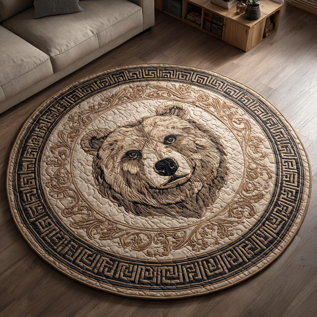 Golden Claw Quilted Round Mat NCU0DV7414