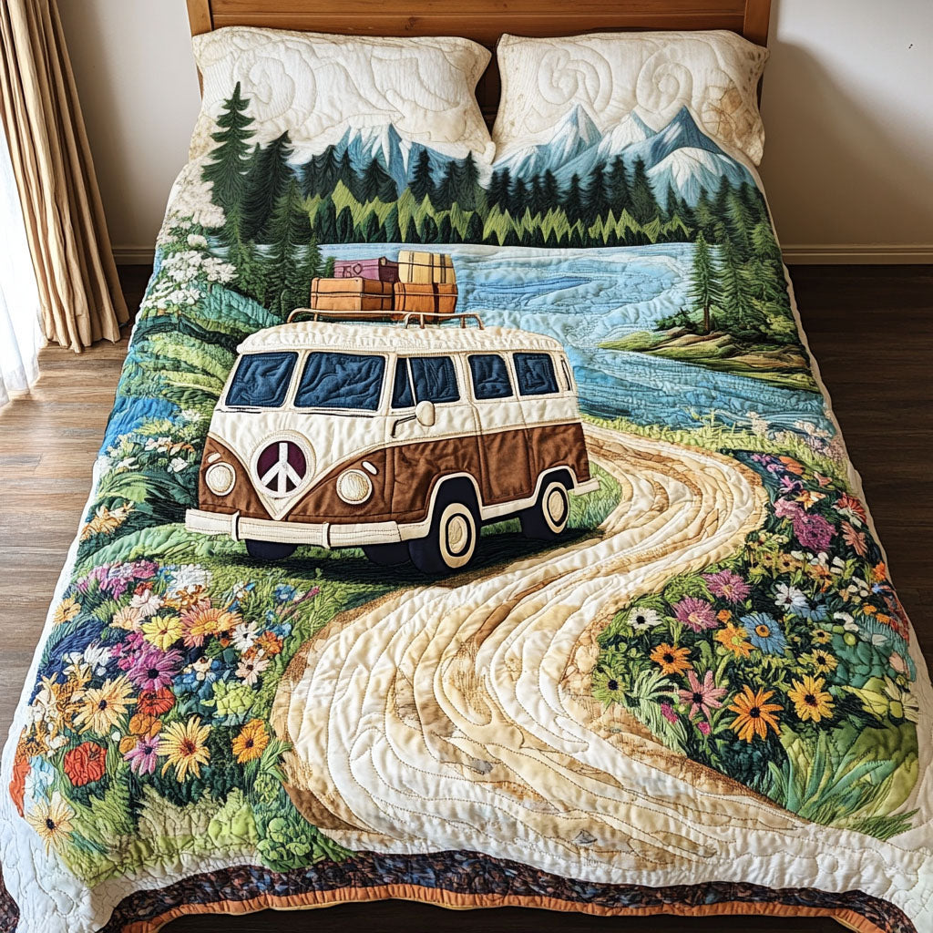 Golden Coast 3-Piece Quilted Bedding Set NCU0PT4386