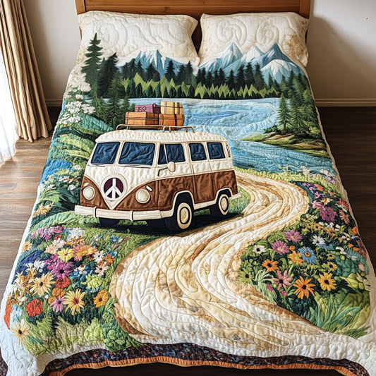 Golden Coast 3-Piece Quilted Bedding Set NCU0PT4386