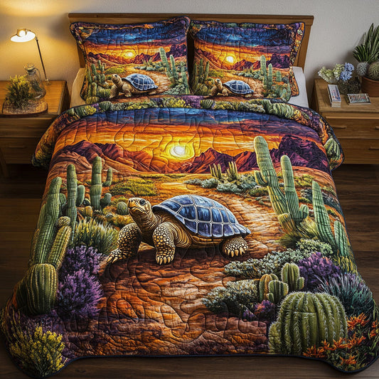 Golden Crawler 3-Piece Quilted Bedding Set NCU0NT7034