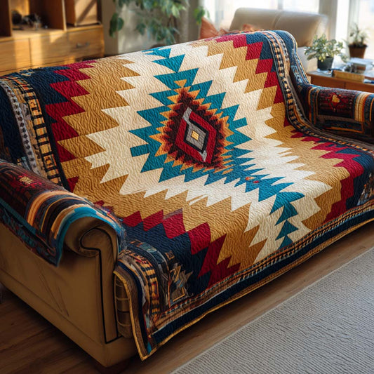 Golden Dawn Navajo Quilted Sofa Cover NCU0XD1835