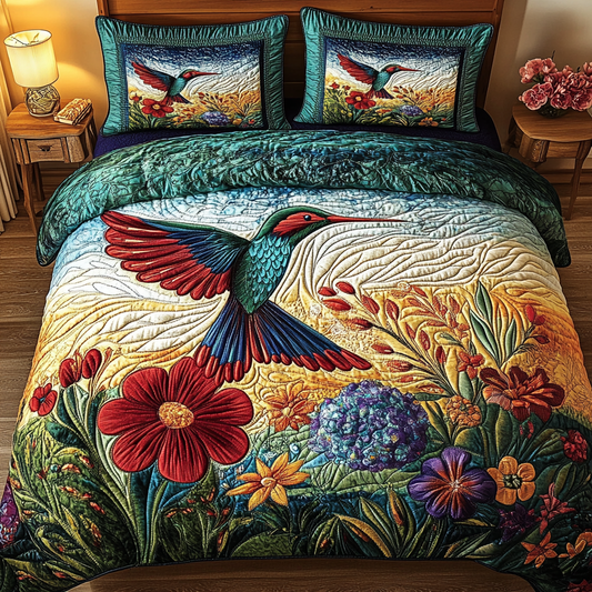 Golden Dawn Soar 3-Piece Quilted Bedding Set NCU0VL1233