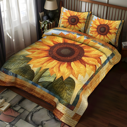 Golden Daze Quilted Bedding Set NCU0VH193