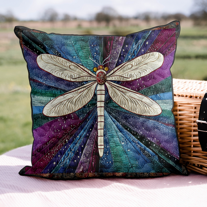 Golden Dragonfly Quilted Pillow Case NCU0DK3859