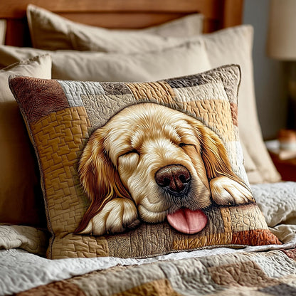 Golden Dreams Quilted Pillow Case NCU0TD2166