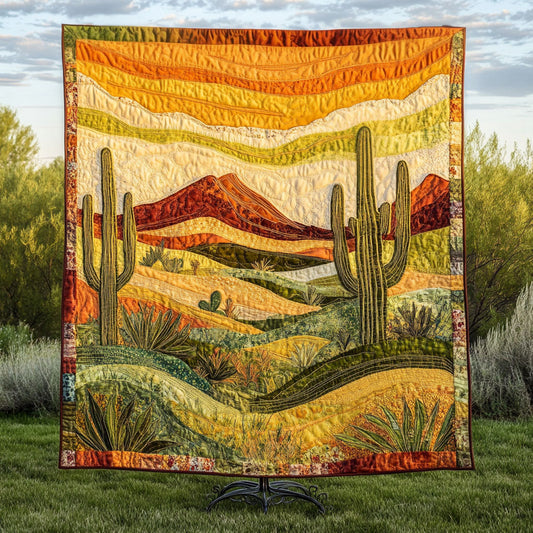 Golden Dunes Quilted Blanket NCU0NT4179