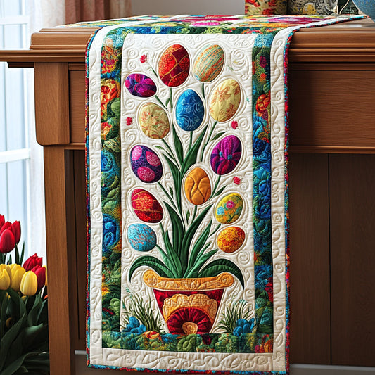 Golden Egg Magic Quilted Table Runner NCU0PT4319