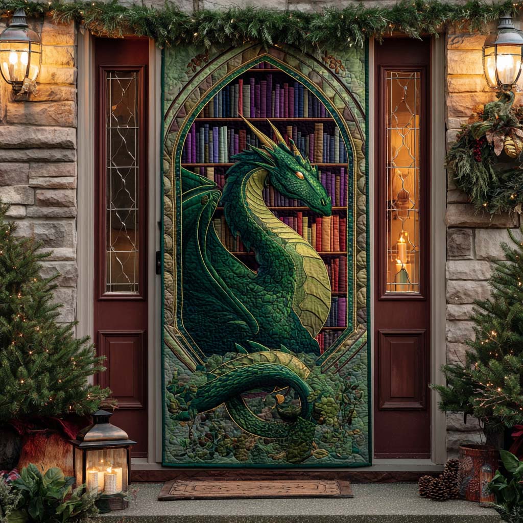 Golden Ember Quilted Door Cover NCU0XD1786